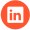 icone linkedin orange