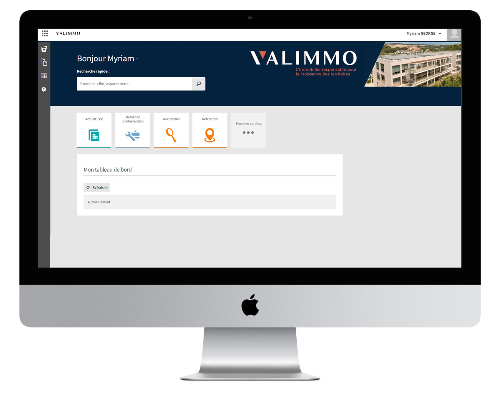 Application VALIMMO sur iMac